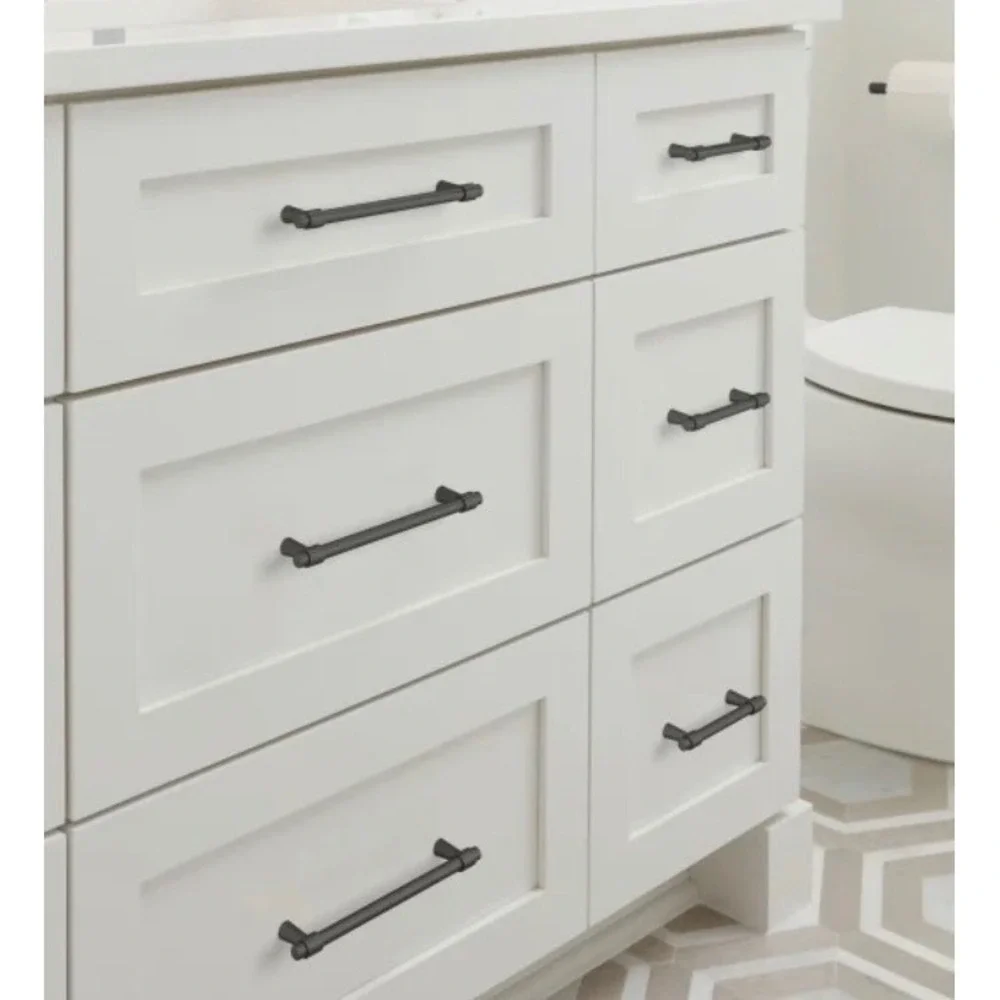 Amerock BP36860FB 160mm Matte Black Cabinet Bar Pull Solid Stainless Steel